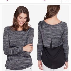 RD Style Split Backed Top/Sweater in Dark Gray - Size Small